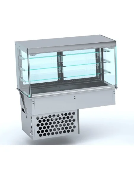 DROP-IN VITRINE CUBIQUE RÉFRIGÉRÉE - FERMÉ 4/1