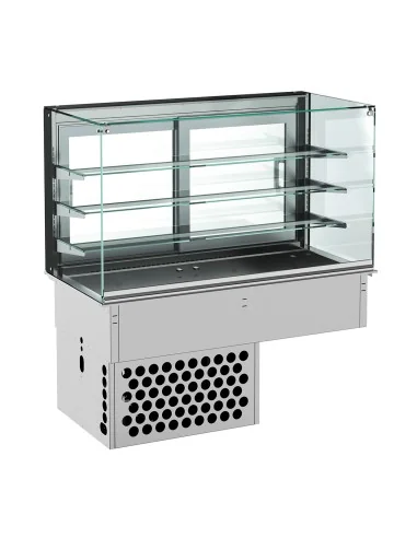 DROP-IN VITRINE CUBIQUE RÉFRIGÉRÉE - FERMÉ 5/1