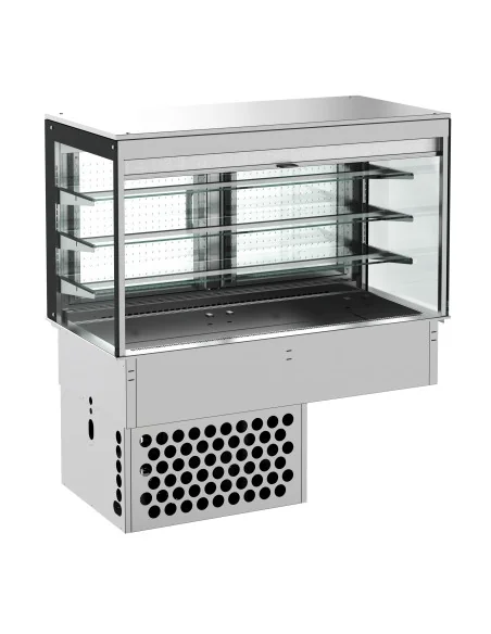 DROP-IN VITRINE CUBIQUE RÉFRIGÉRÉE - ROLL-UP 3/1