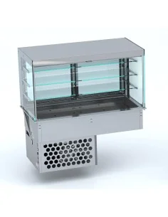 DROP-IN VITRINE CUBIQUE RÉFRIGÉRÉE - ROLL-UP 4/1