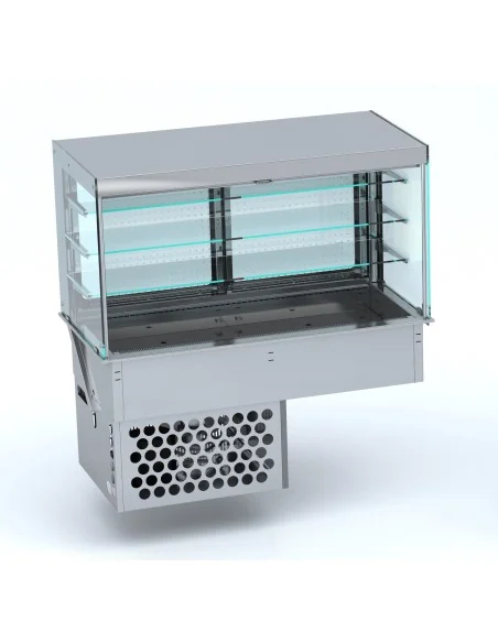 DROP-IN VITRINE CUBIQUE RÉFRIGÉRÉE - ROLL-UP 4/1