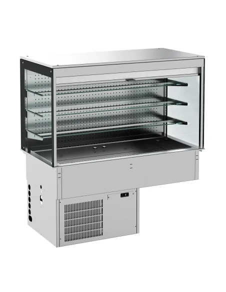 DROP-IN VITRINE CUBIQUE RÉFRIGÉRÉE MODELE MURAL - ROLL-UP 3/1