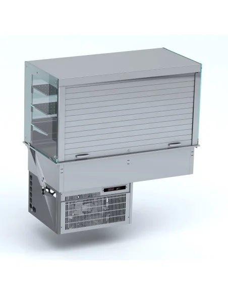 DROP-IN VITRINE CUBIQUE RÉFRIGÉRÉE MODELE MURAL - LAMES 4/1