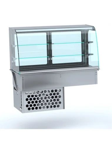 DROP-IN VITRINE COURBEE RÉFRIGÉRÉE - FERMÉ 4/1