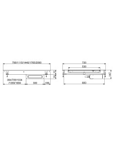DROP-IN PLAQUE CHAUFFANTE VITROCÉRAMIQUE 3/1 - BLANC 2