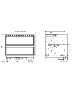 DROP-IN VITRINE COURBEE CHAUFFANTE AVEC PLAQUE VITRO... 2