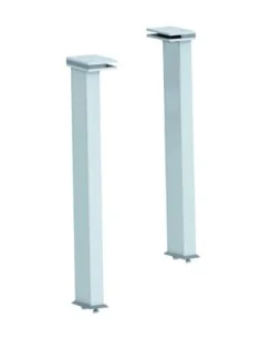 2 SUPPORTS POUR VERRE COURBÉ