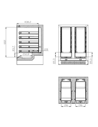 RAFRAÎCHISSEURS À VIN 100L DUAL ZONE