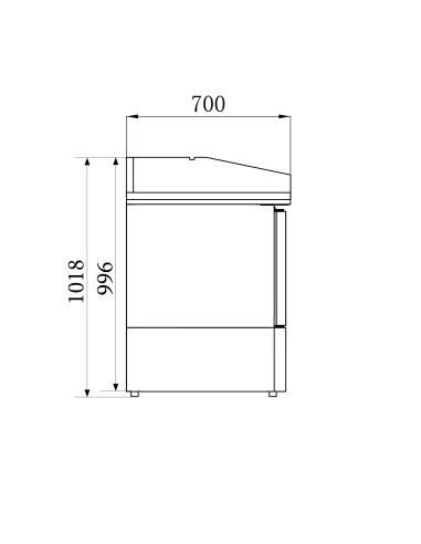 TABLE PRÉP POUR PIZZA 3 PORTES
