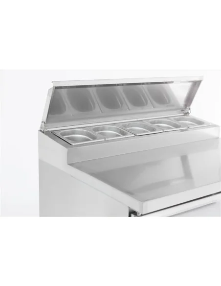 SALADETTE RÉFRIGÉRÉE 2 PORTES 5x1/6GN RÉCIPIENT
