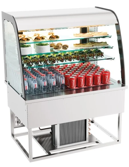 DROP-IN VITRINE RÉFRIGÉRÉE 140L OUVERT
