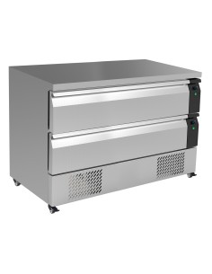 TABLE RÉFRIGÉRÉE/CONGÉLATEUR COMMUTABLE 2 TIROIRS 6X 1/1GN