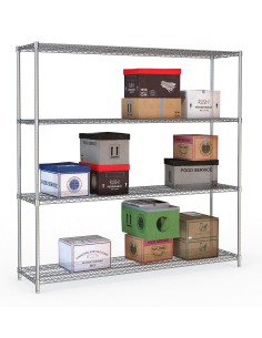 ÉTAGÈRES 4 LEVELS 1800 DÉMONTABLE 2