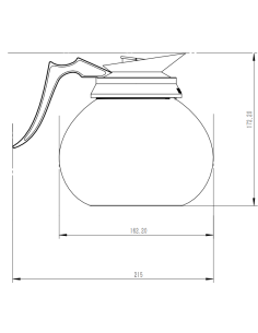 POT À CAFÉ EN VERRE 1.8L 2