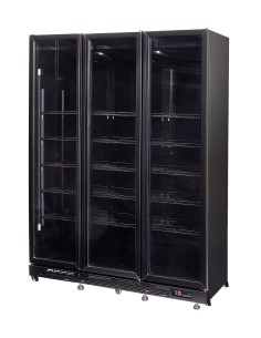 RÉFRIGÉRATEUR 3 PORTES EN VERRE NOIR NAP-1200 HT - AVEC... 2