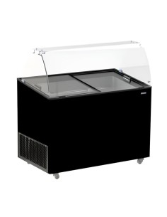 VITRINE À CREME GLACÉE JAVA NOIR 8x5 LTR