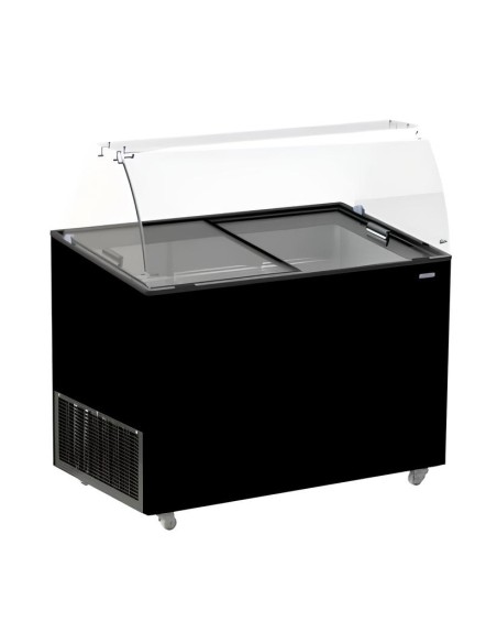 VITRINE À CREME GLACÉE JAVA NOIR 8x5 LTR