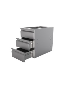 BLOC DE TIROIRS 3 TIROIRS POUR TABLE 700