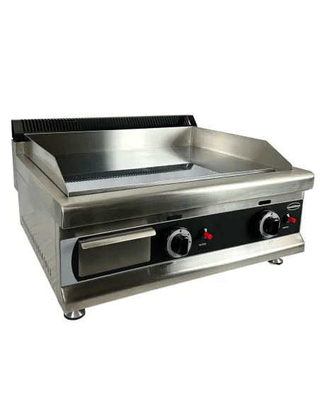 PLAQUE GRILLE À GAZ CHROME 800