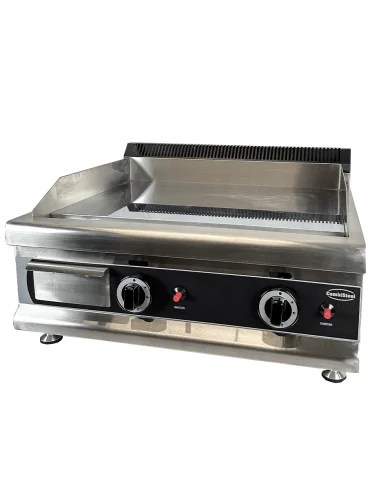 PLAQUE GRILLE À GAZ CHROME 800