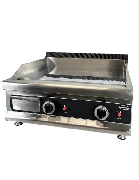 PLAQUE GRILLE À GAZ CHROME 650