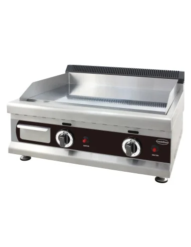 PLAQUE GRILLE À GAZ CHROME 650 PROPANE