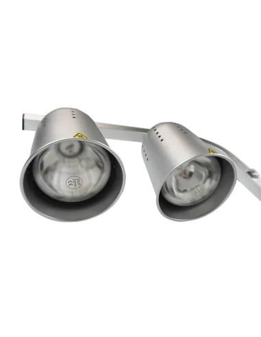 LAMPE CHAUFFANT ARGENT