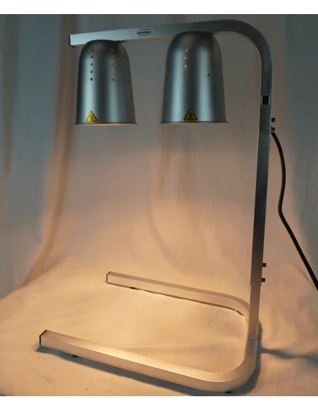 LAMPE CHAUFFANT ARGENT