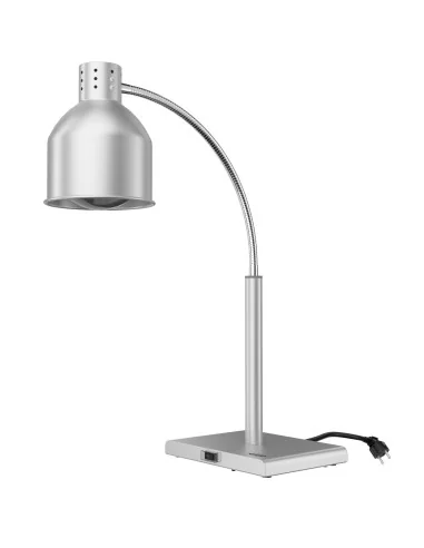 LAMPE CHAUFFANT FLEXIBLE ARGENT