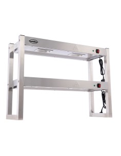 ÉTAGÈRE CHAUFFANTE EN HALOGENE 2 NIVEAUX 900 DÉMONTABLE 2