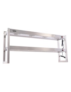 ÉTAGÈRE CHAUFFANTE EN HALOGENE 2 NIVEAUX 1500 DÉMONTABLE 2