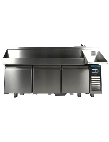 TABLE RÉFRIGÉRÉE 3 PORTES AVEC BAR À COCKTAILS