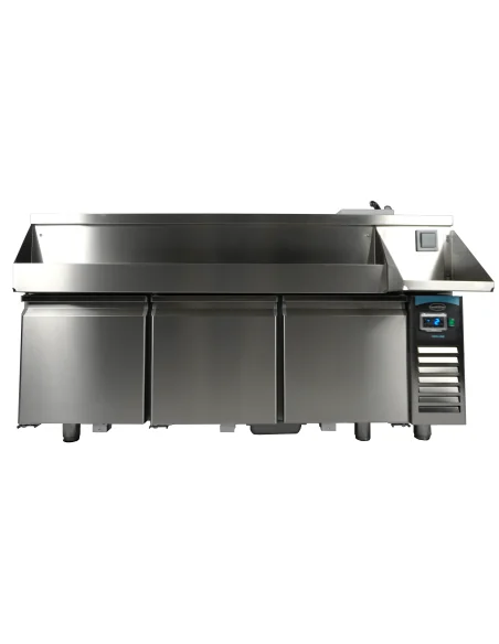 TABLE RÉFRIGÉRÉE 3 PORTES AVEC BAR À COCKTAILS