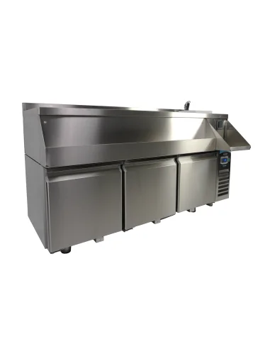 TABLE RÉFRIGÉRÉE 3 PORTES AVEC BAR À COCKTAILS