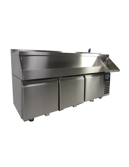 TABLE RÉFRIGÉRÉE 3 PORTES AVEC BAR À COCKTAILS