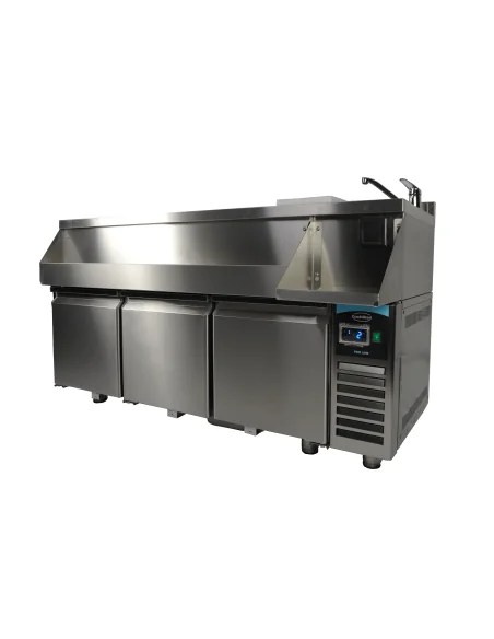 TABLE RÉFRIGÉRÉE 3 PORTES AVEC BAR À COCKTAILS