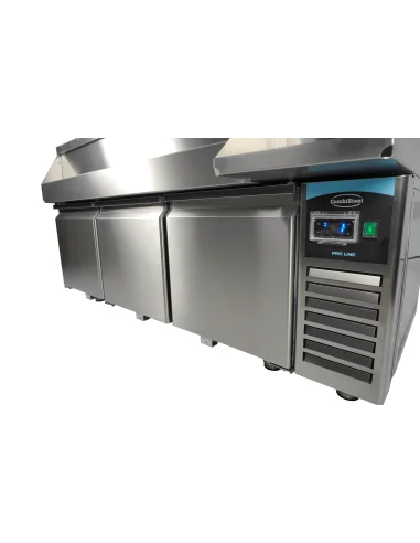 TABLE RÉFRIGÉRÉE 3 PORTES AVEC BAR À COCKTAILS