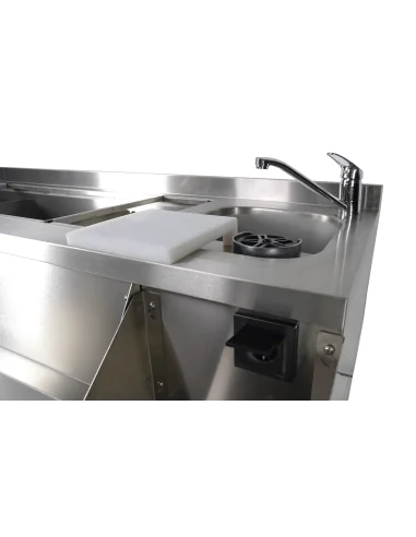 TABLE RÉFRIGÉRÉE 3 PORTES AVEC BAR À COCKTAILS