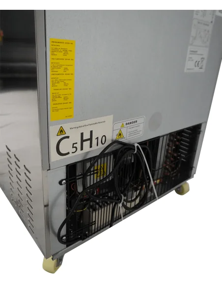 RÉFRIGÉRATEUR/CONGÉLATEUR EN ACIER INOX COMMUTABLE 2 TIROIR