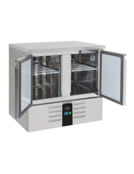 TABLE RÉFRIGÉRÉE 2 PORTES ENERGY LINE
ÉQUIPÉ D'ÉVAPORATEUR