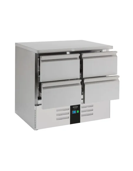 TABLE RÉFRIGÉRÉE 4 TIROIRS ENERGY LINE
ÉQUIPÉ D'ÉVAPORATEUR