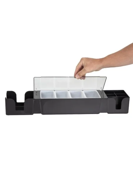 Boîte à compartiments noire