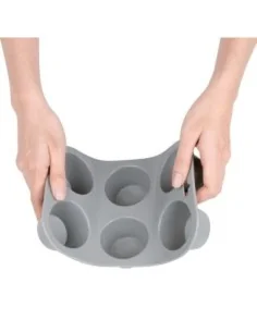 Plaque flexible en silicone 6 muffins Vogue  2
