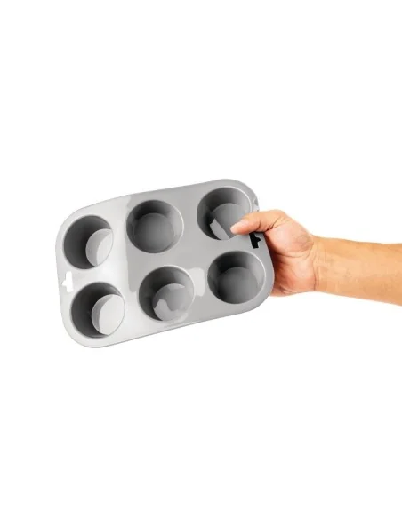 Plaque flexible en silicone 6 muffins Vogue 