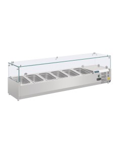 Saladette réfrigérée Polar 6x GN 1/4 - comptoir pizza