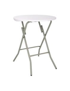 Table ronde pliante Bolero 735x600 mm - Blanc