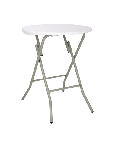 Table ronde pliante Bolero 735x600 mm - Blanc