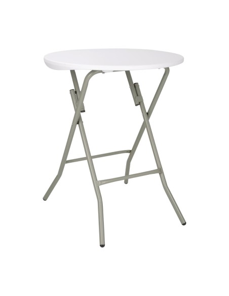 Table ronde pliante Bolero 735x600 mm - Blanc