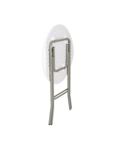 Table ronde pliante Bolero 735x600 mm - Blanc 2