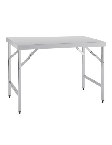 Table pliante inox Vogue 1200mm - robuste et transportable